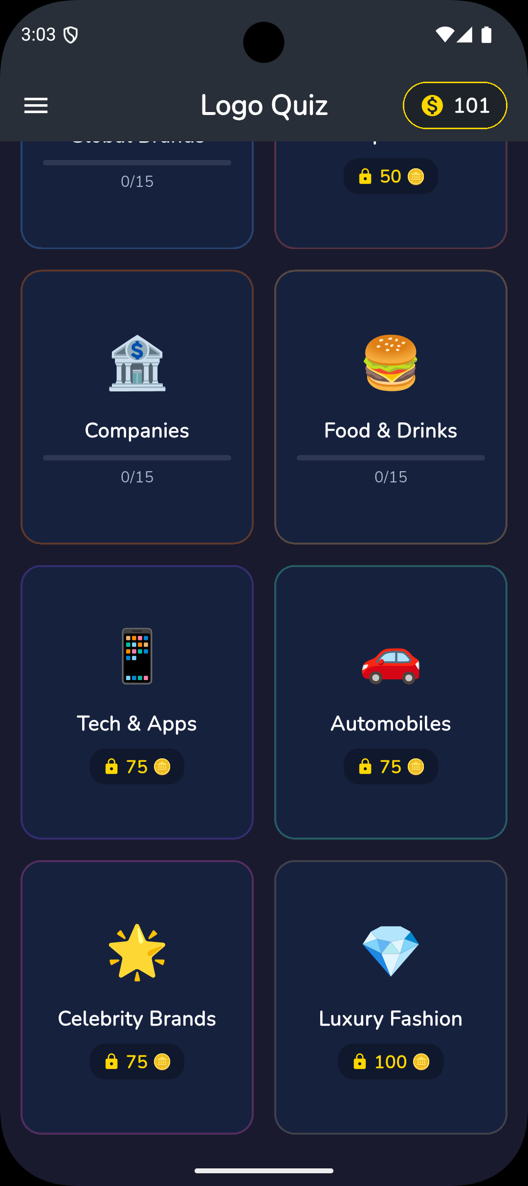 Logo Quiz Categories